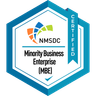 NMSDC Certified Minority Business Enterprise (MBE) badge