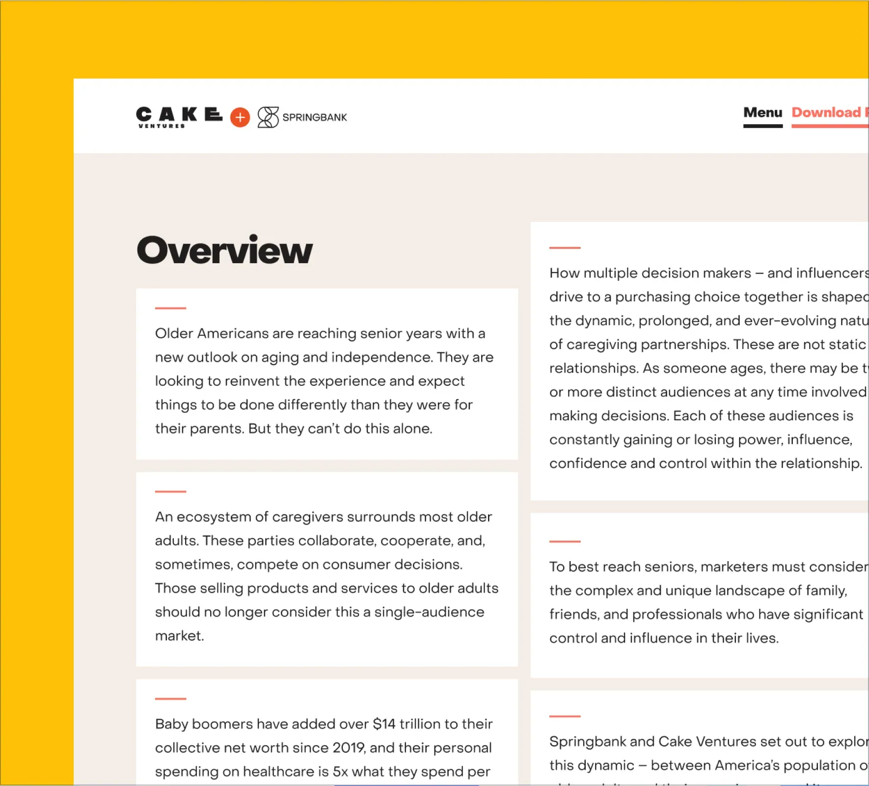 Cake Ventures | Springbank website design and development by 5Four Digital, image 8 of 12
