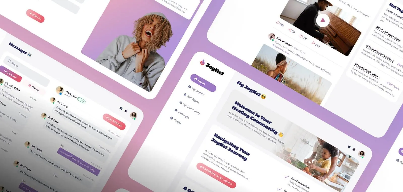 JoyNet case study: brand identity and website design by 5Four Digital