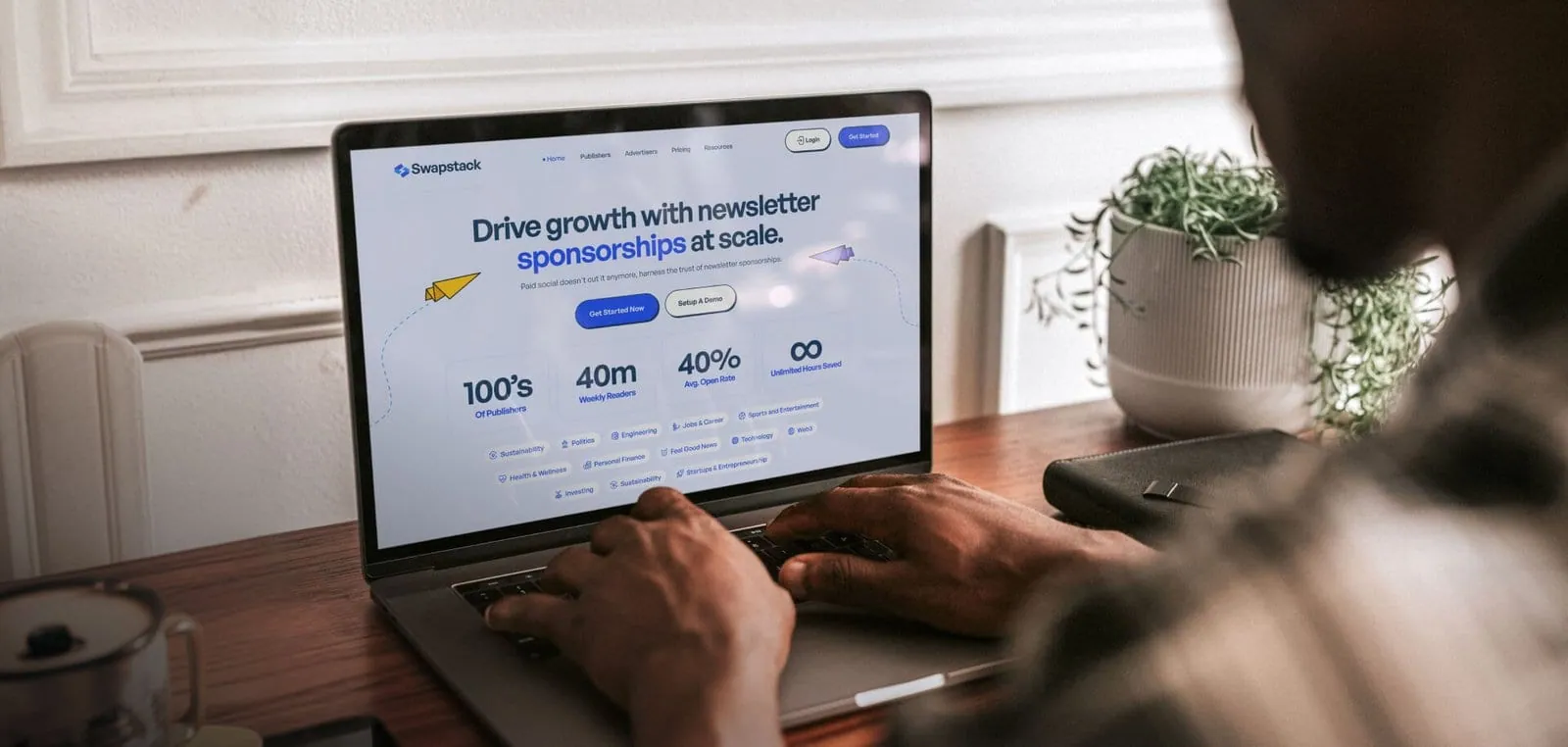 Swapstack case study: brand identity and website design by 5Four Digital
